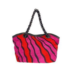 Prada nylon bag red handbag tote pink leather